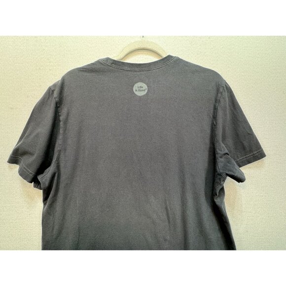 Life Is Good Mens Sawdust Is Man Glitter Crusher Tee Size M Gray Casual Graphic - Picture 9 of 10